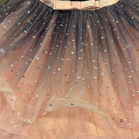 Speechless Navy and Pink Sequin Kids Dress - Picture 5 of 12